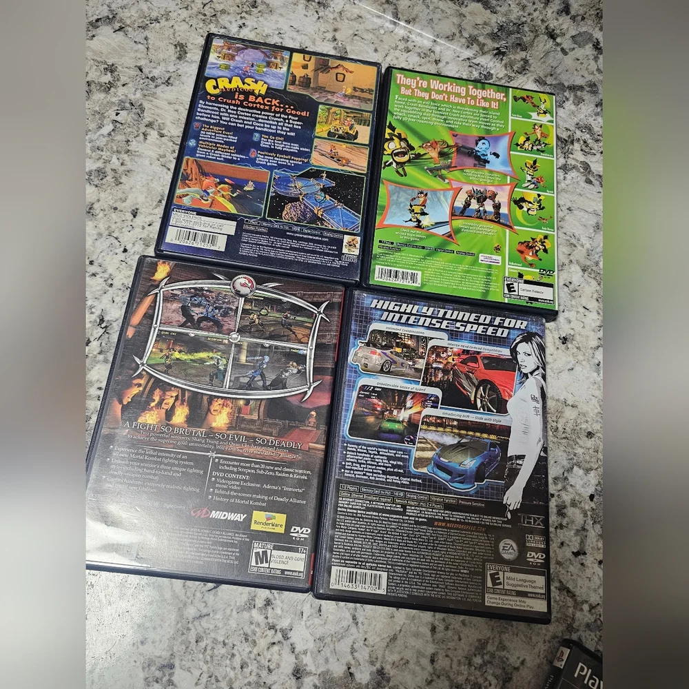 4 of PlayStation2 games bundle